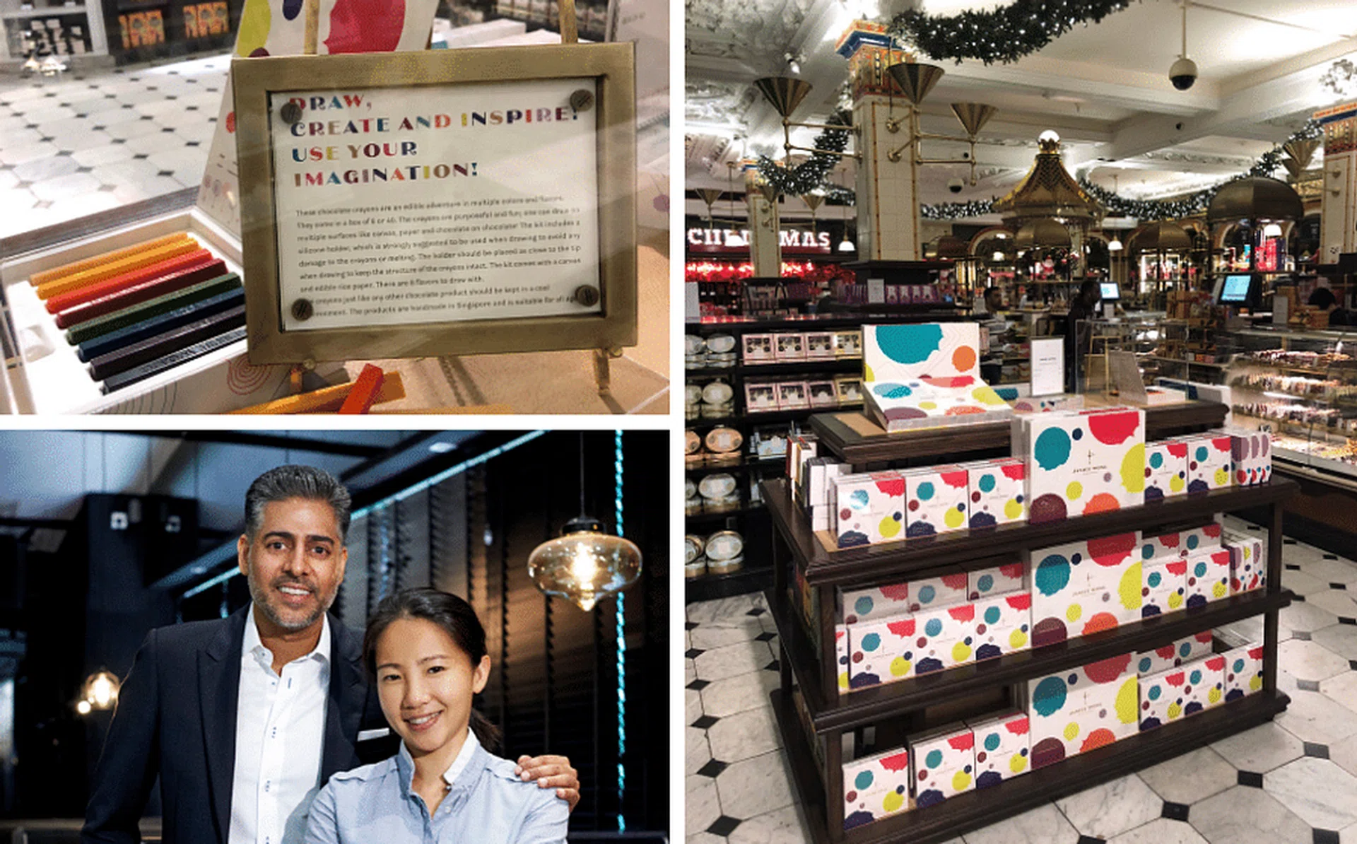Edible crayons and more, at Janice WongÃƒÂ¢Ã¢â€šÂ¬Ã¢â€žÂ¢s new Harrods store