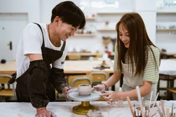 creative pottery painting workshops in singapore couple date night