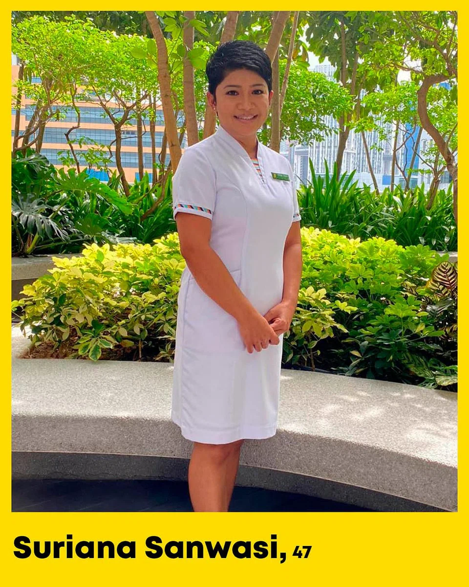 Suriana-Sanwasi donate clothe sprayer mats migrant workers singapore hospital