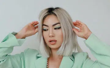 bleached hair