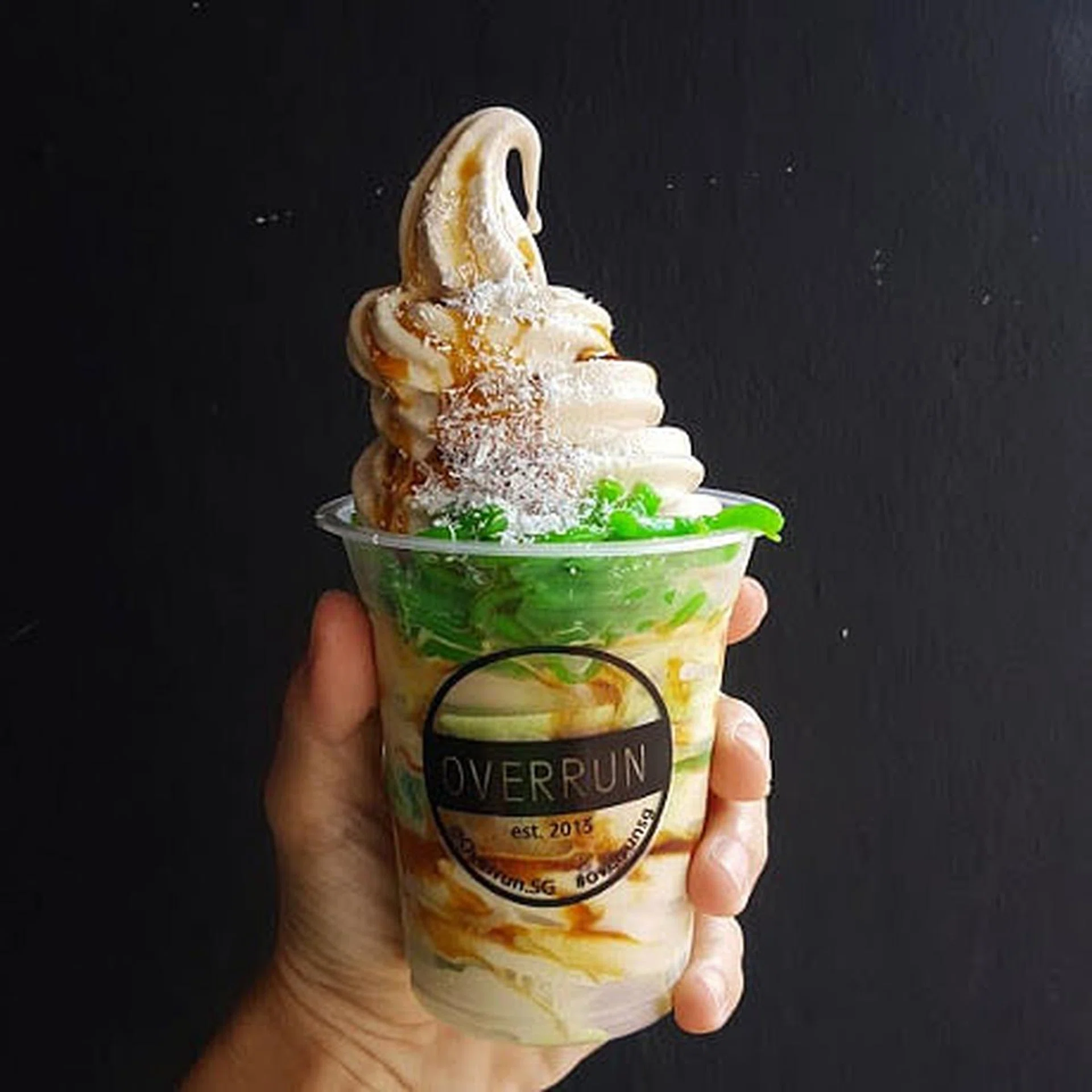 overrun - chendol soft serve ice cream