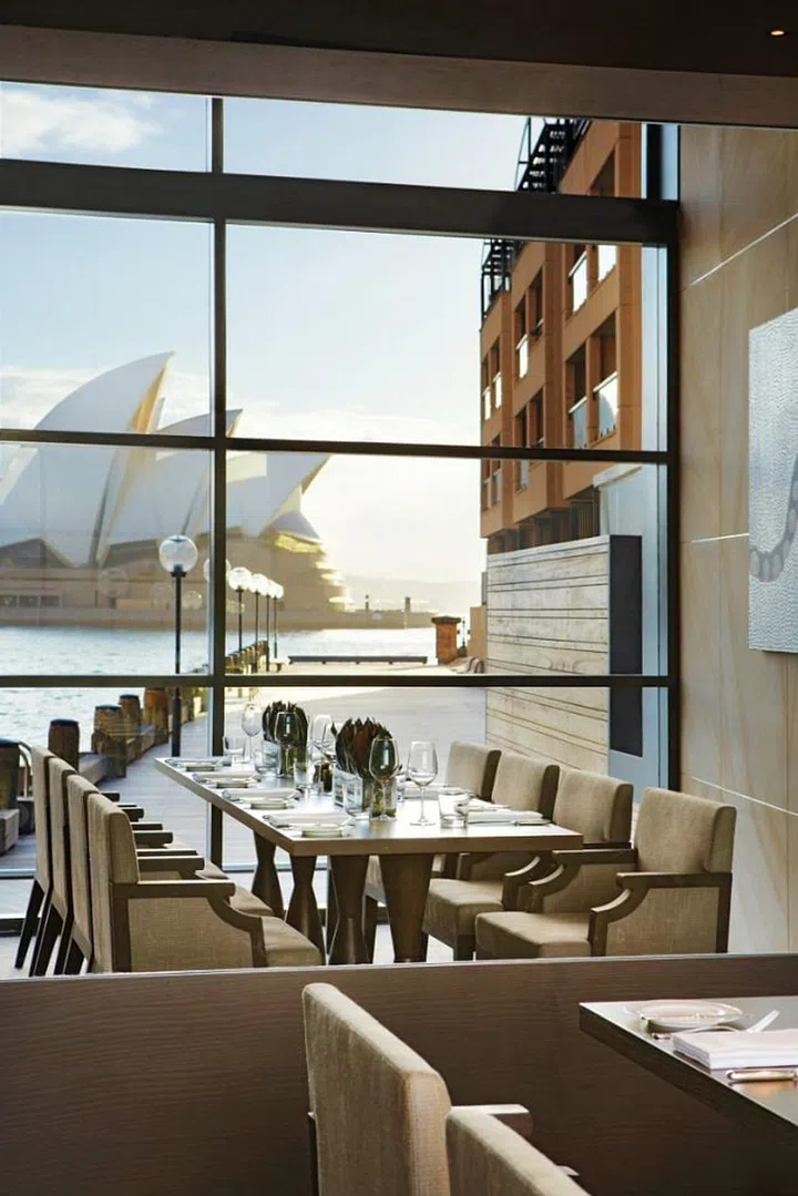 A magnificent view of the Opera House from The Dining Room at the Park Hyatt Sydney. Photo: courtesy