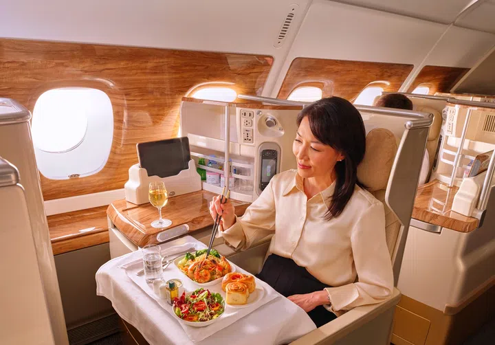 emirates onboard dining wellness dishes
