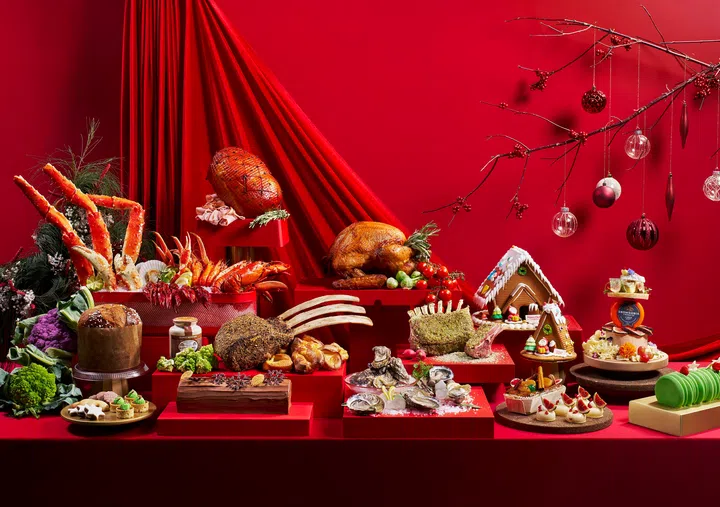 Edge’s festive buffet spread.
