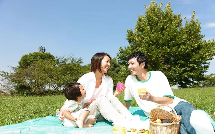 family spending time together