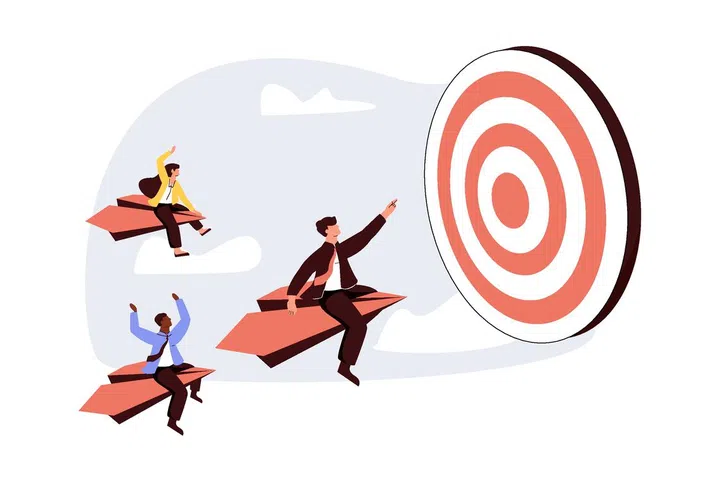 Business leadership abstract concept vector illustration. Company management, goal achievement, take action, tackling competition, inspiration, high performance, solving problems abstract metaphor.