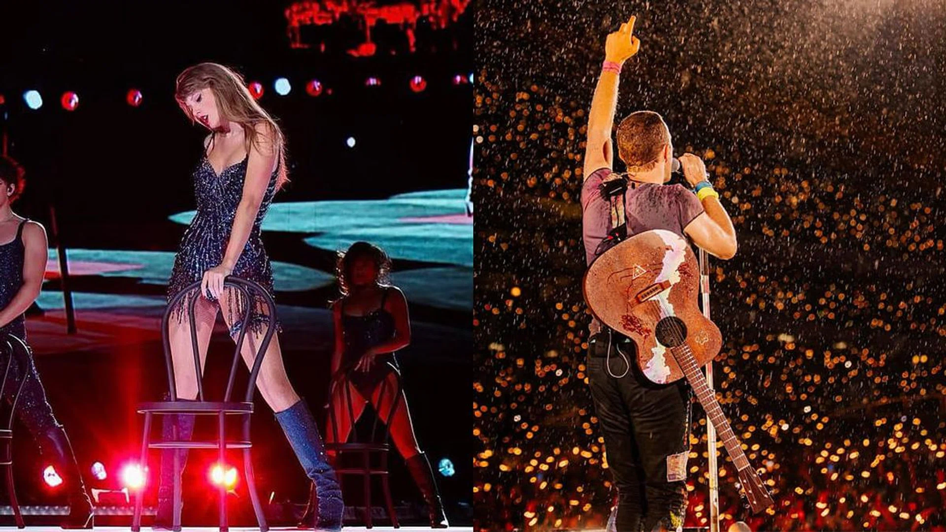 Credit: Instagram/@taylorswift, @coldplay