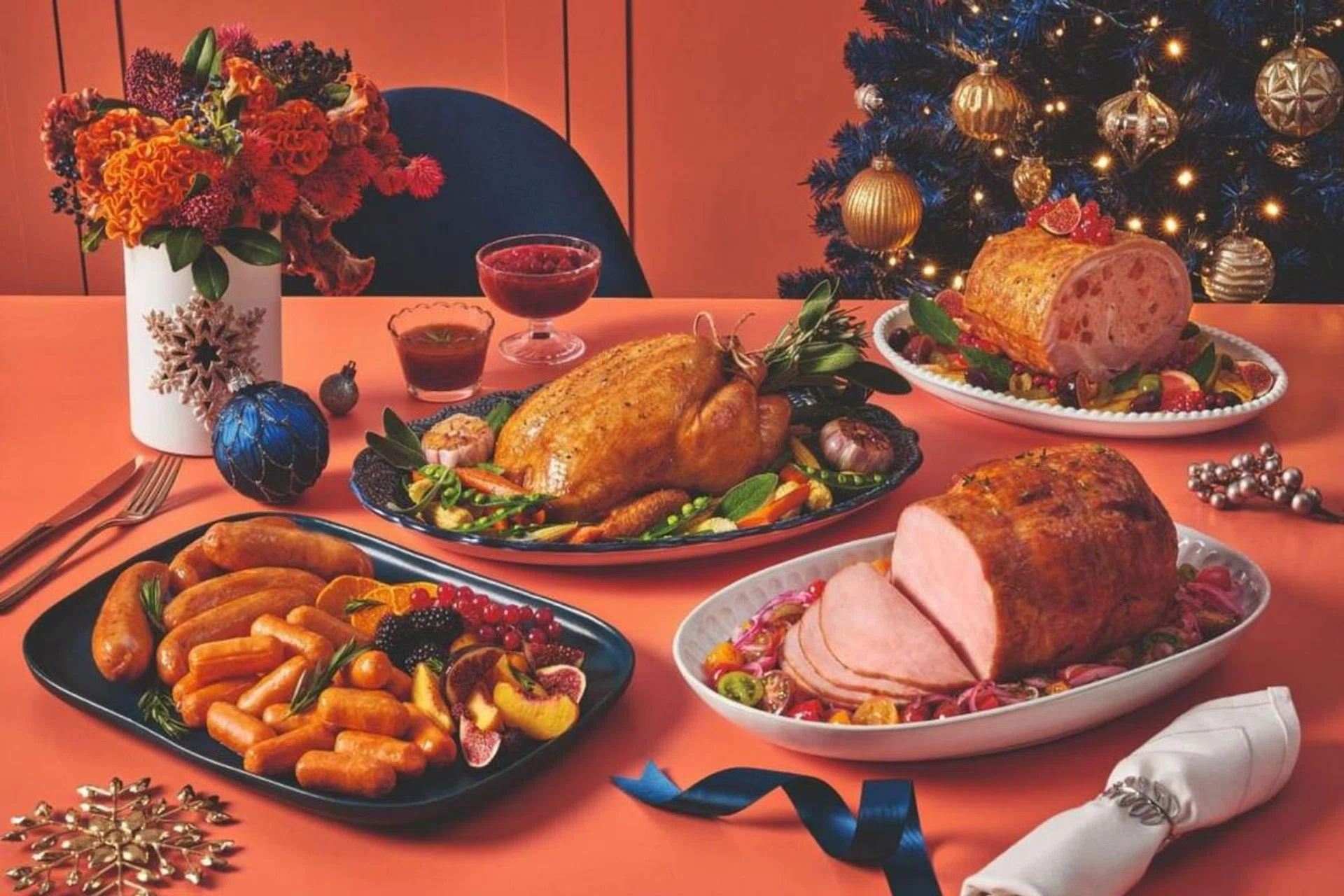This year, discover FairPrice’s traditional Christmas deli sets and unique spin-offs from the usual turkey to halal-certified Christmas bundles. PHOTO: FAIRPRICE GROUP