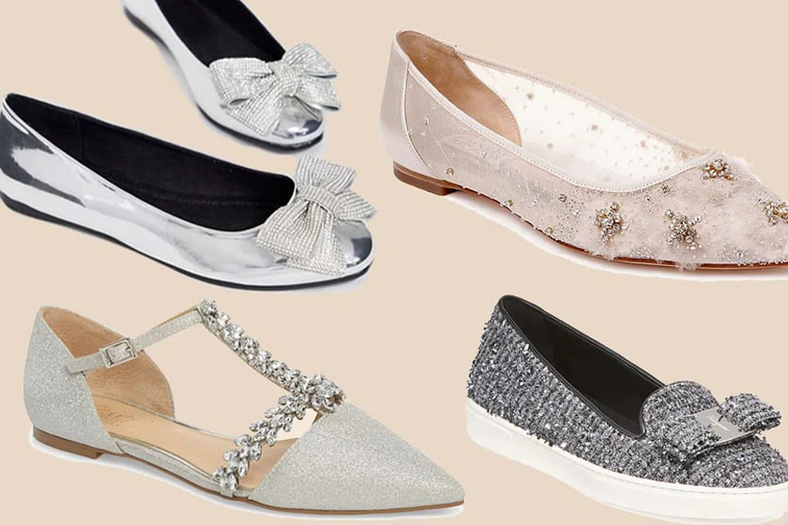 12 sparkly wedding-worthy flats for your festive celebrations - Her World  Singapore | Her World Singapore