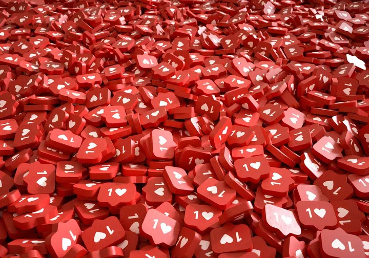 Digital generated image of like ikons covered all floor.