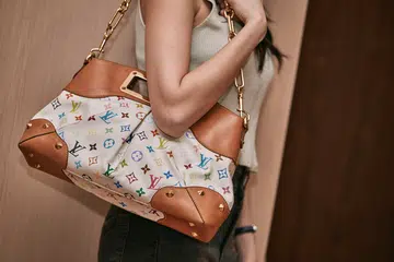 louis vuitton white murakami judy bag gold y2k vintage shopping