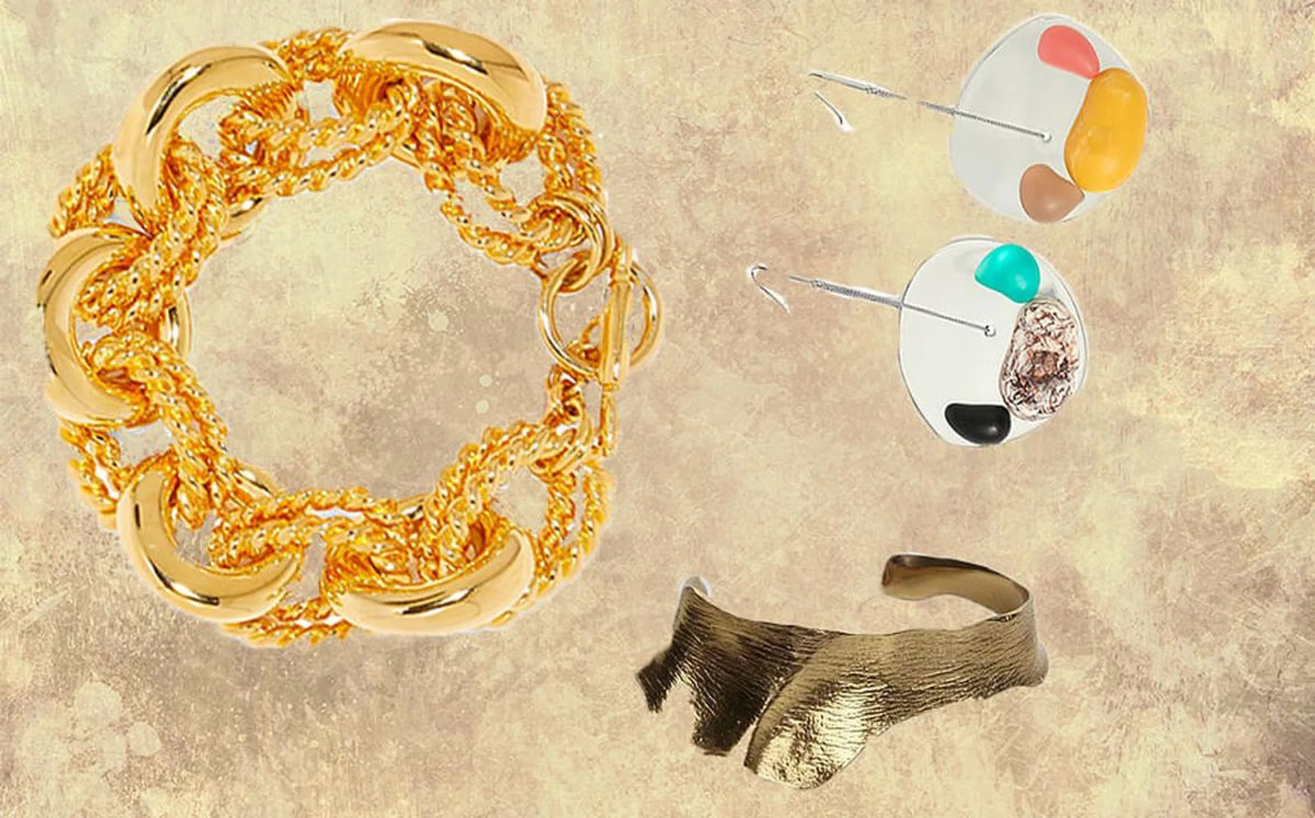 Go back to the ÃƒÂ¢Ã¢â€šÂ¬Ã¢â€žÂ¢80s with these chunky jewellery.