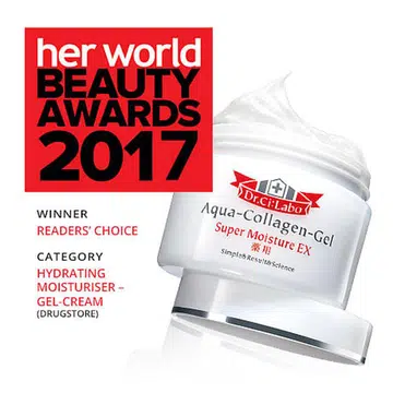 Address dryness, roughness, fine lines and other signs of skin fatigue with Dr.Ci:Labo Aqua-Collagen-Gel Super Moisture EX.
