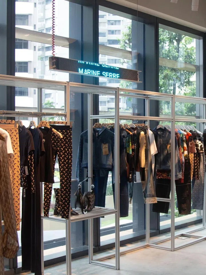 Among the brands stocked at Club21 at Como Orchard is Marine Serre. Credit: Club21