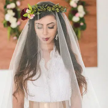 single layer veil new t