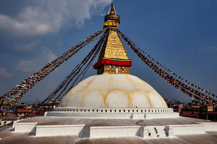 Nepal, Kathmandu, Shree Boudhanath, Buddhist Stupa, Temple, UNESCO World Heritage Site.