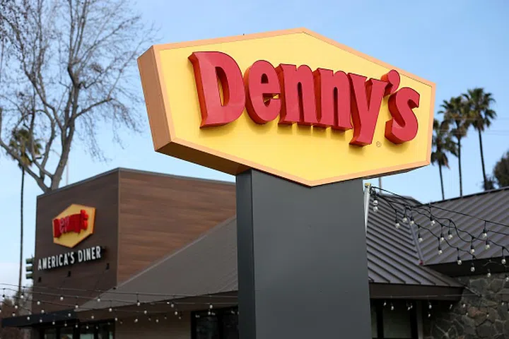HAYWARD, CALIFORNIA - FEBRUARY 14: A view of a Denny's restaurant on February 14, 2025 in Hayward, California. Restaurant chain Denny's announced plans to close up to 90 underperforming restaurants in 2025. (Photo by Justin Sullivan/Getty Images)