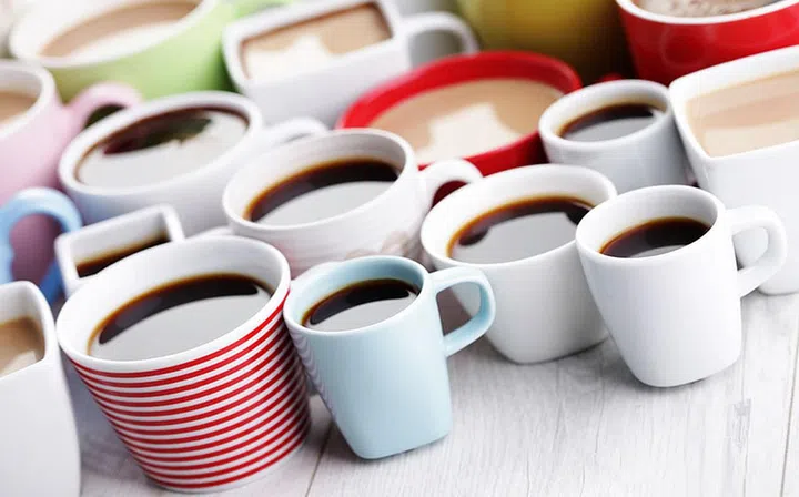 lots of coffee cups - coffee time