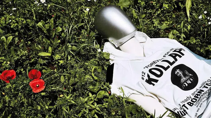 Raf Simons’ Archive Redux is a reissue of key pieces from the brand’s history, including this slogan sweatshirt from SS ’02 that fuses the energy of teenage subcultures with the precision of classical sartorial craft.
