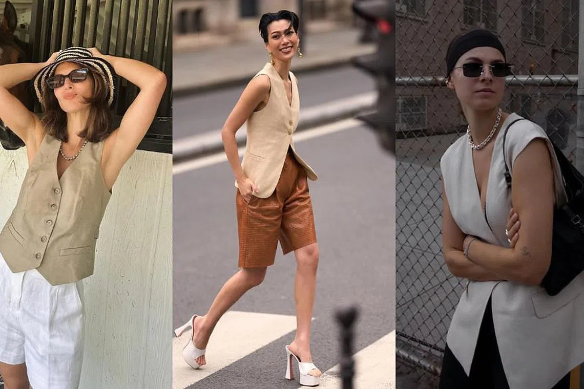 CONFIDENTLY COOL TAILORED WOVEN VEST