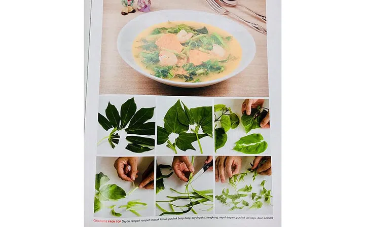 Snapshot from her cookbook, Cooking for the President