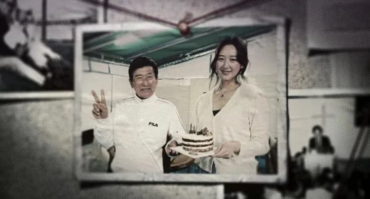 Morning Star founder Jeong Myeong-seok seen with Maple Yip from Hong Kong, in the Netflix documentary series In the Name of God: A Holy Betrayal. 