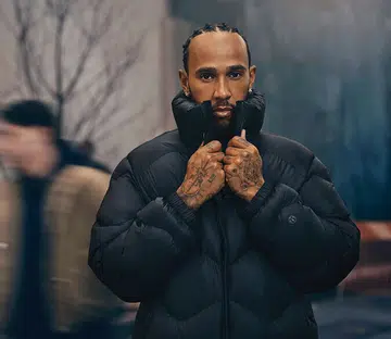 lewis hamilton outerwear campaign lululemon