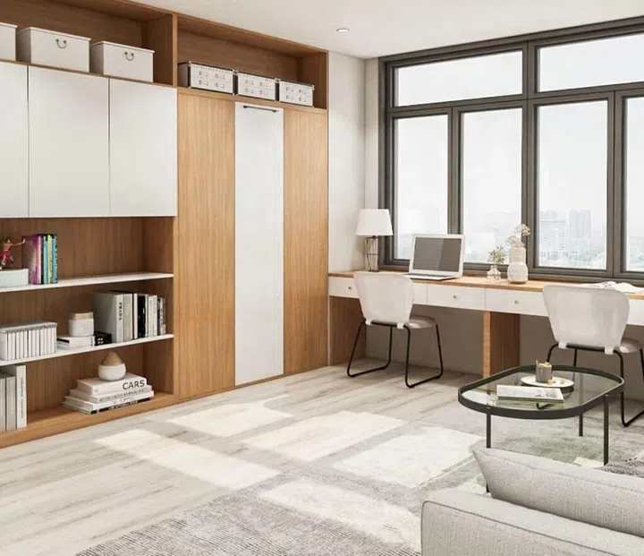 Comfort Queen Vertical Murphy Wall Bed