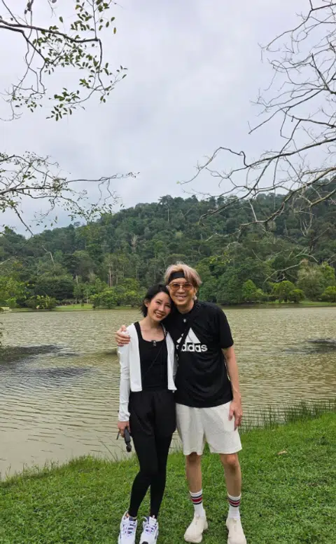 Living in KL, the couple now have more time for relaxing walks in parks like Kepong Botanic Gardens.