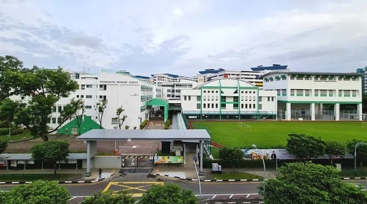 Aerial view of Woodgrove Primary School.