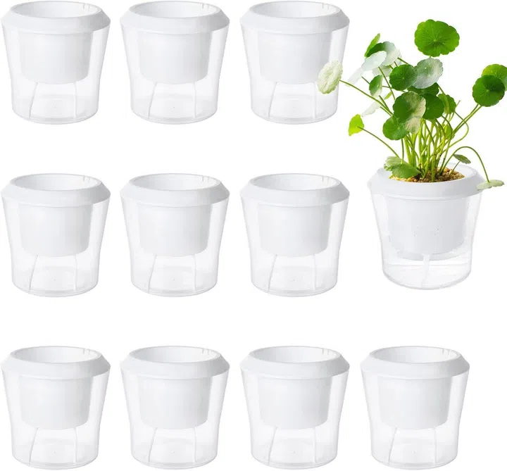 MNKNENG 12 Pack Self Watering Pots for Indoor Plants 4.3 Inch