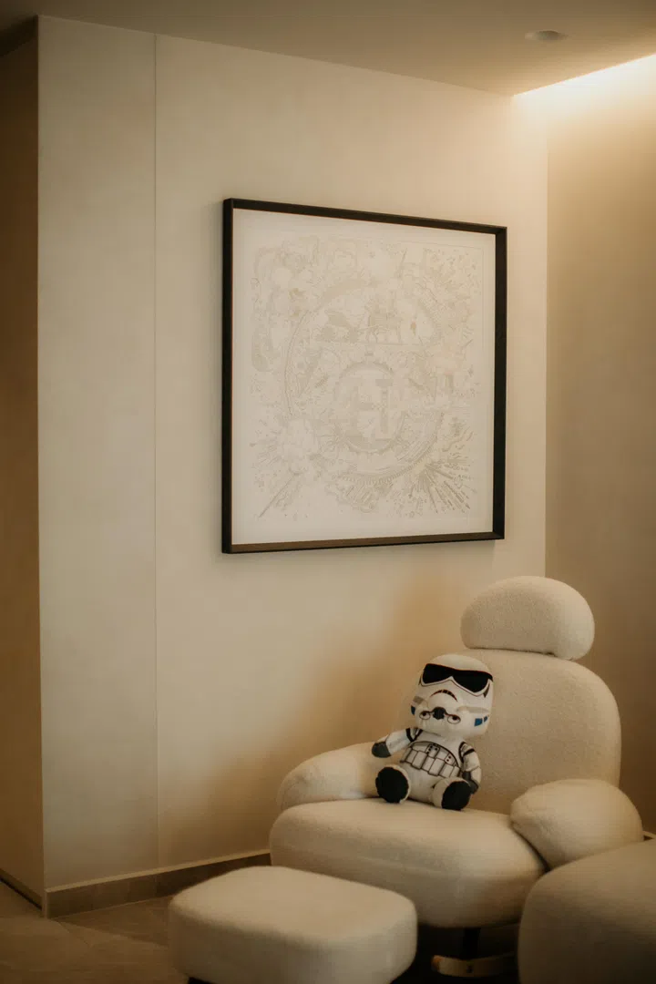 Even within a standard layout, small corners are shaped into moments of pause, showing how the home has been adapted to suit their routines.
