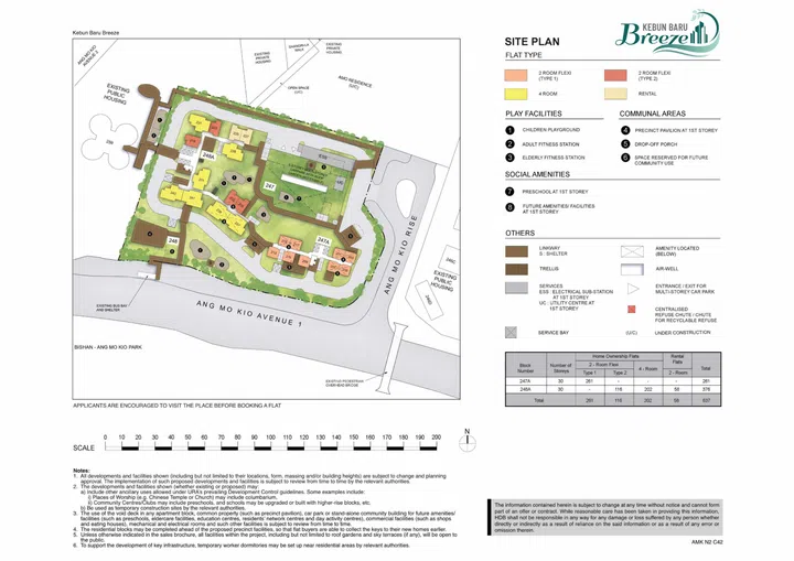 Site map of Kebun Baru Breeze, launched in the June 2026 HDB BTO sales exercise.
