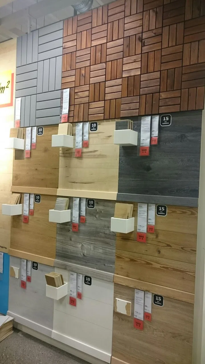 Ikea store, flooring, wood flooring