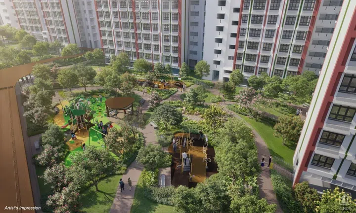 Artist’s impression of Woodgrove Acres BTO in Woodlands, launched in the June 2026 HDB BTO sales exercise.