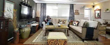 Mr Ramdzan Minhat designed his own rattan furniture for his jumbo executive flat at Woodlands Avenue