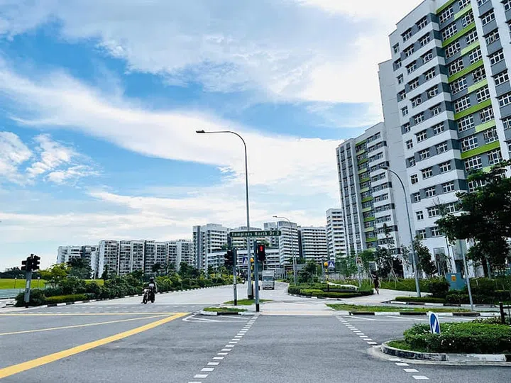 Tampines GreenVines BTO road view. Image Google Maps
