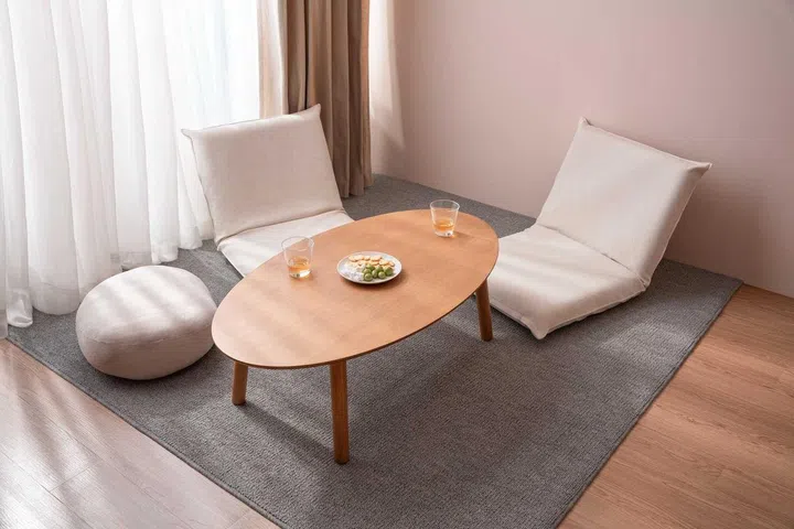MUJI Wooden Low Table Oval