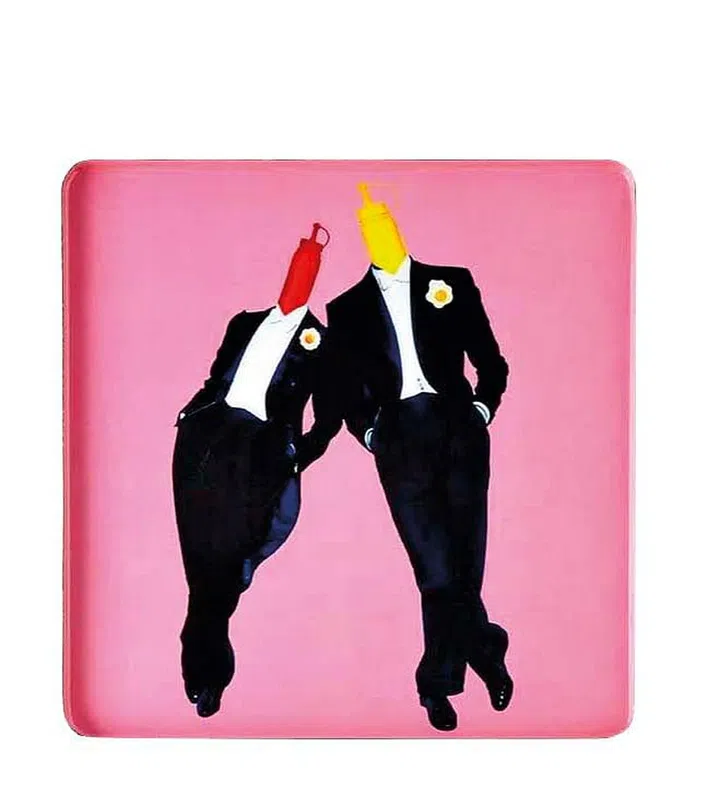 Gangzai Ketch & Mout Square Tray, $110