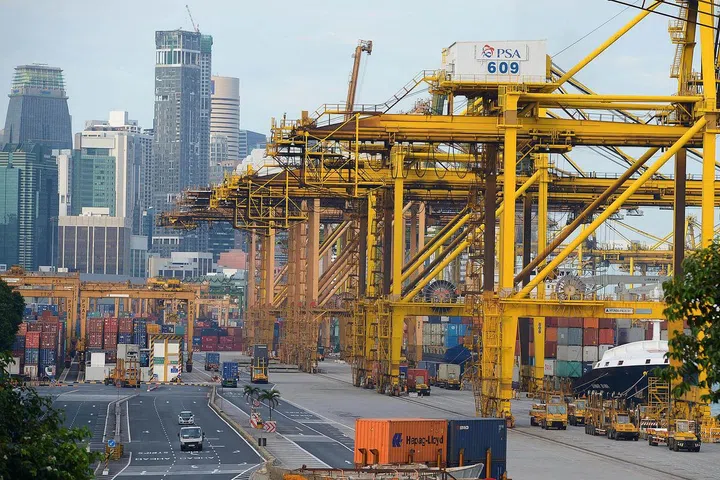 PSA port Tanjong Pagar