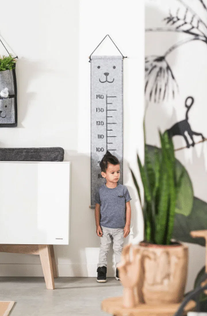 Fun growth chart from Dutch brand Oh! Jollein Collection, available at Deer Industries Singapore