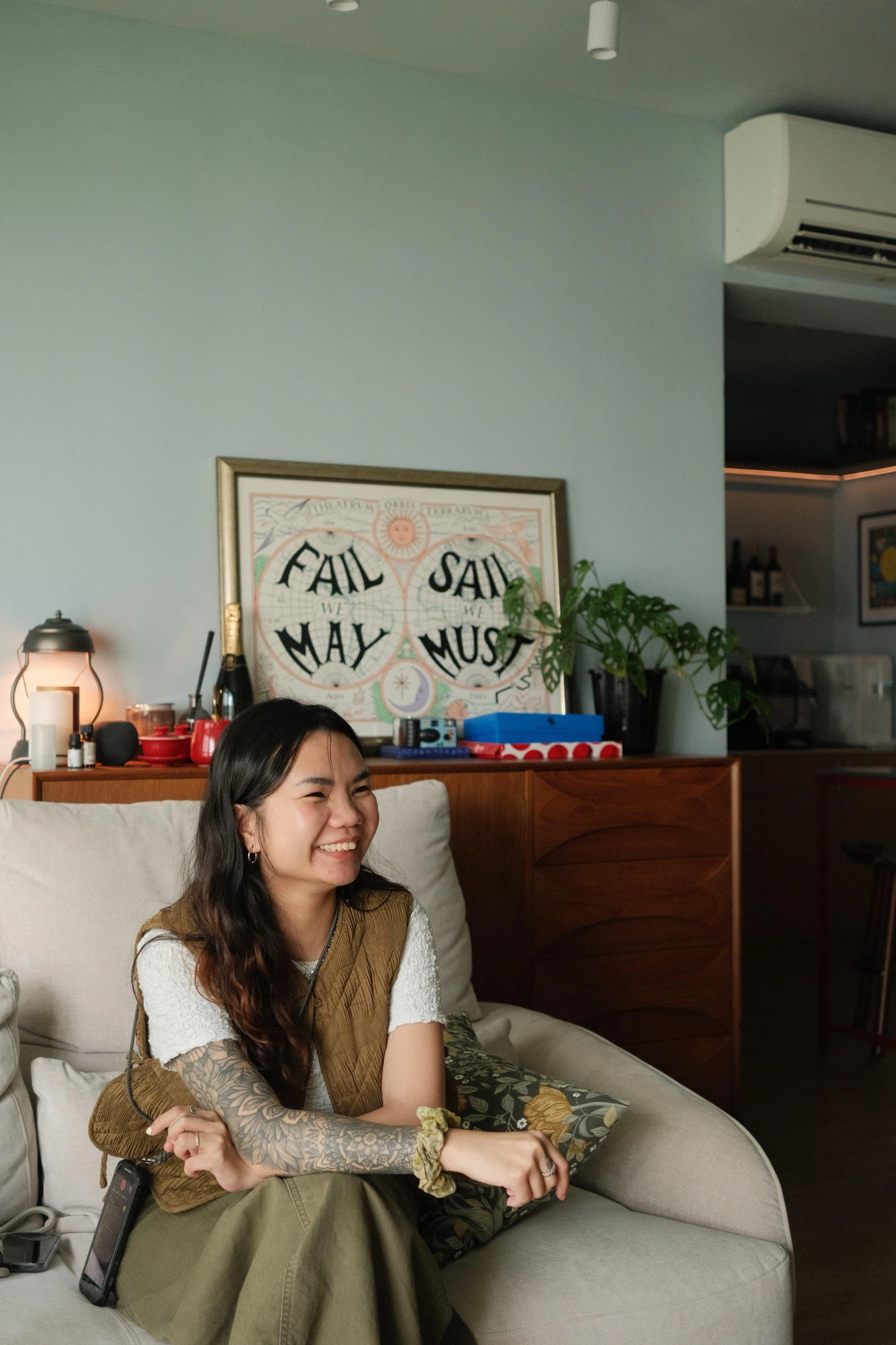  Knock Knock Studio’s founder, Jade Chiam, poses for a candid portrait.