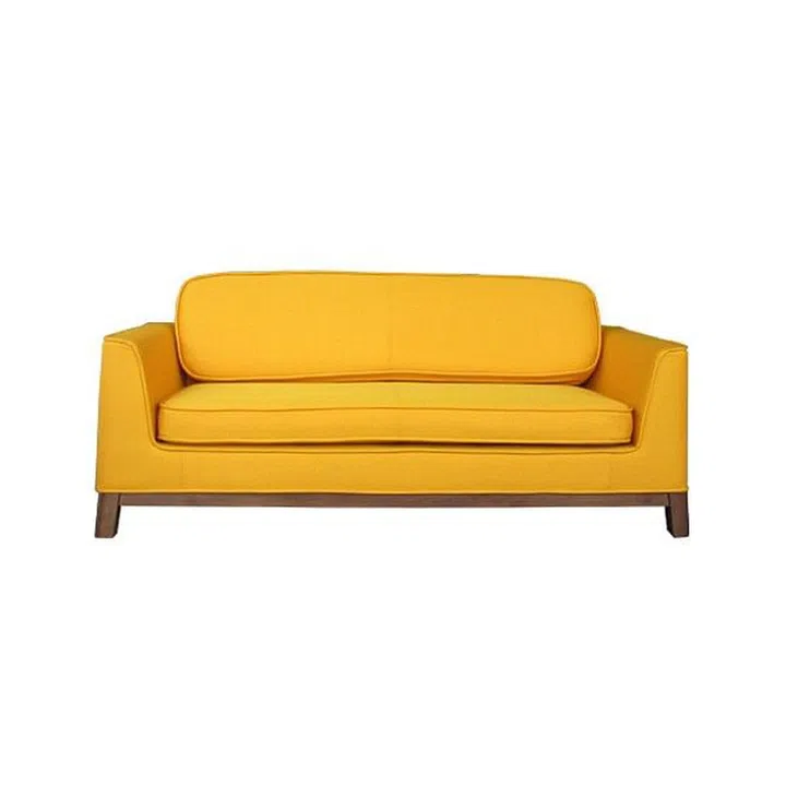 furniture, under $900, two seater, yellow, sofa, living room,