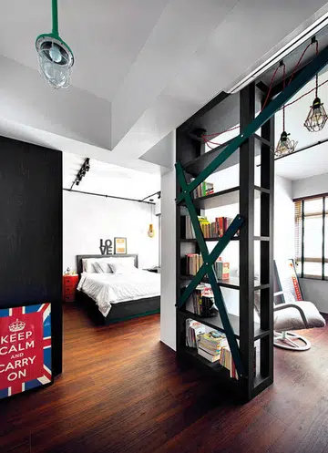 shelf, bookshelf, bedroom