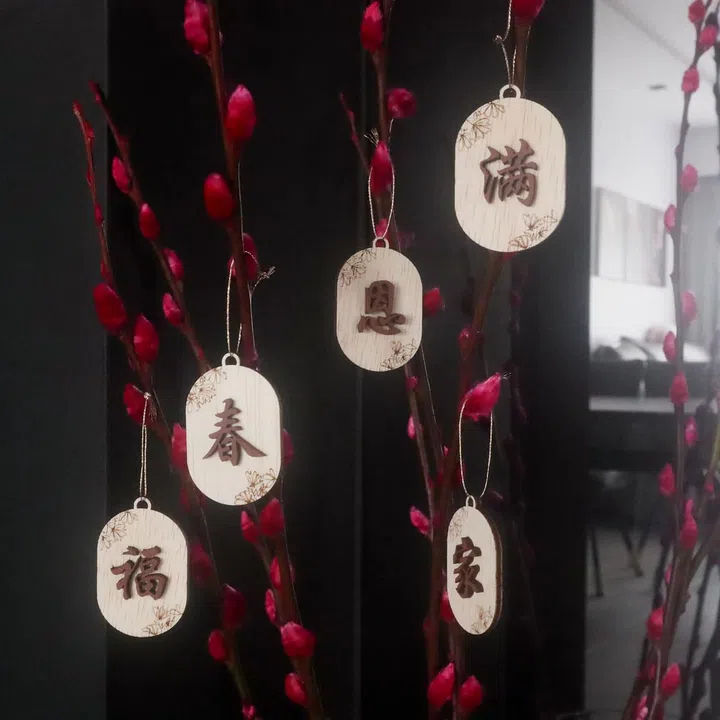 The Jomu Co hanging ornaments for CNY 2024.