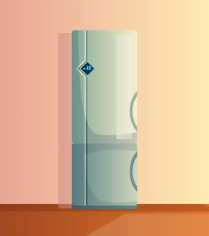 A freestanding fridge is not suitable for enclosed areas - such as backing it up against a wall - as they require a minimum space allowance for heat ventilation.