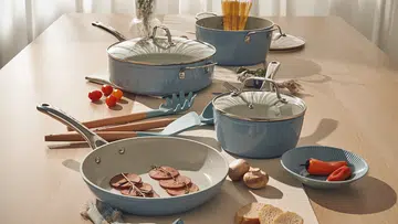Pretty non-stick ceramic cookware from Cosmic Cookware