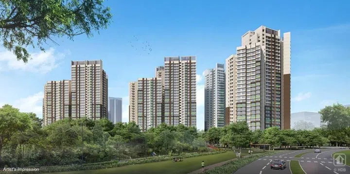 Artist's impression of Woodlands North Grove HDB BTO, launched in the July 2025 HDB BTO sales exercise.