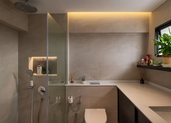 master bath 2 Koze Studios executive mansionette scandi style
