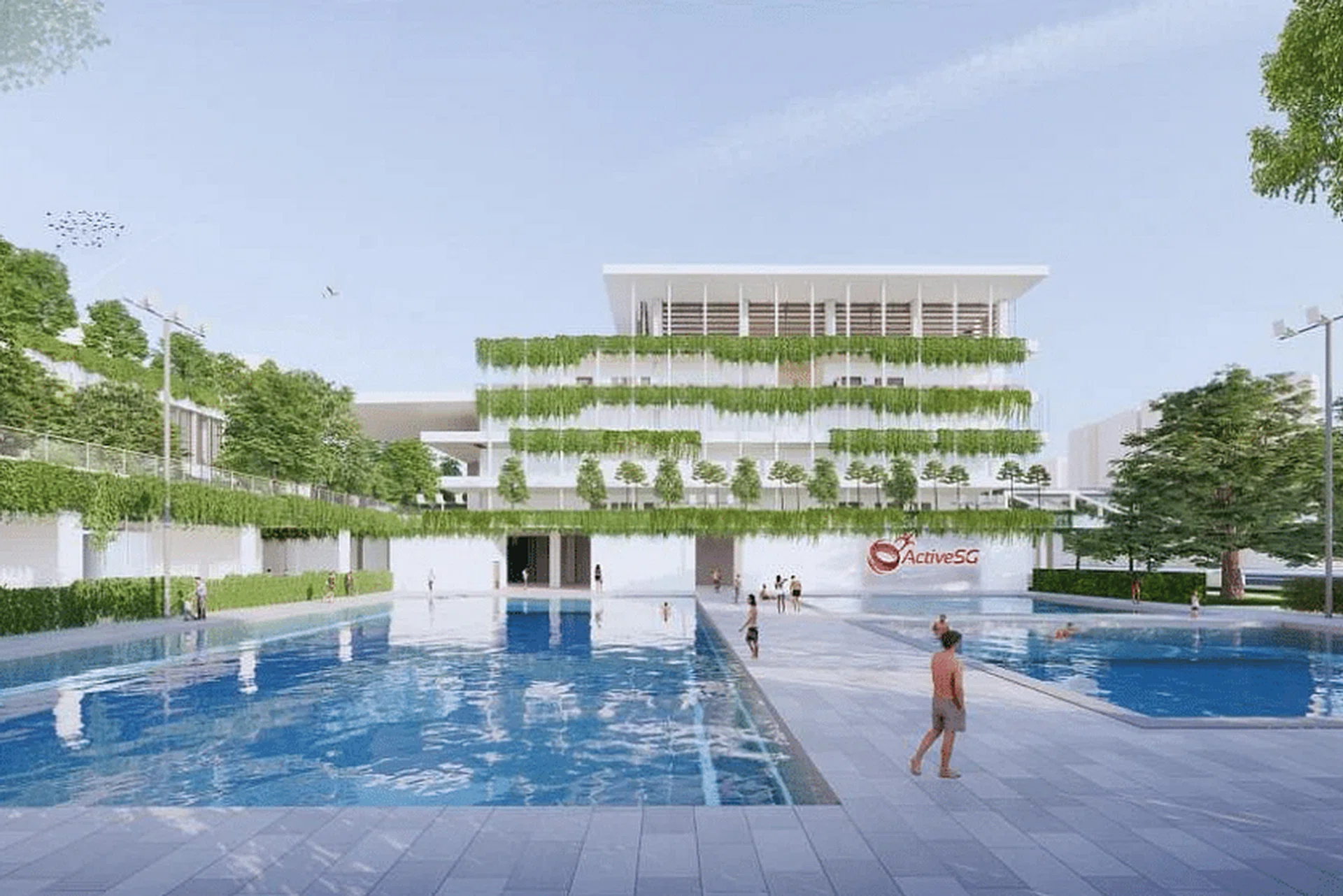 Toa Payoh Integrated Development new swimming pool complex